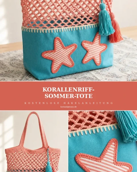 Korallenriff-Sommer-Tote häkeln
