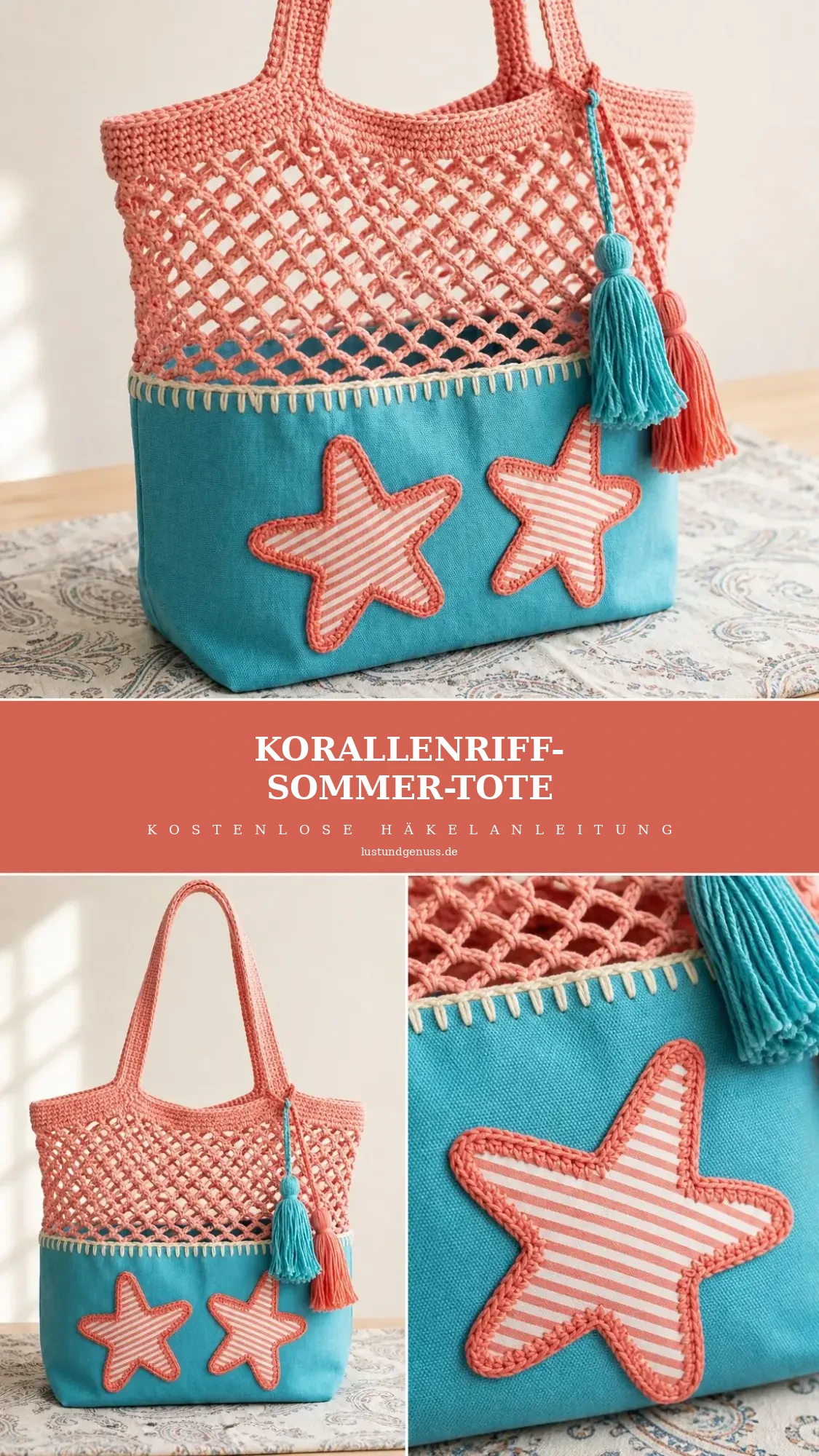 Korallenriff-Sommer-Tote häkeln