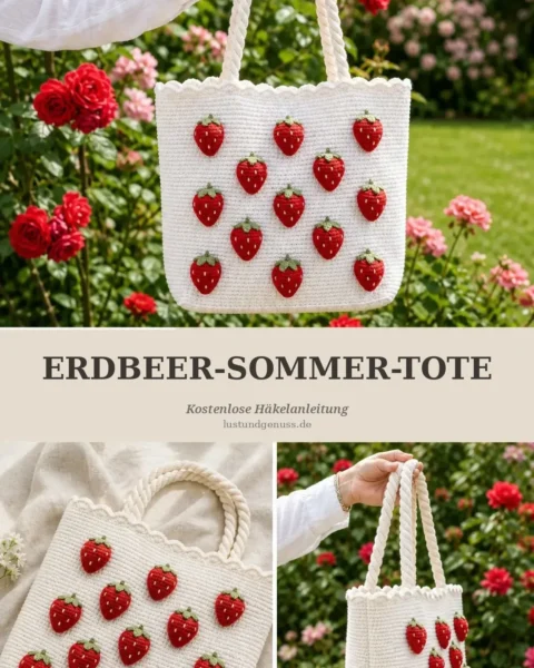 Erdbeer-Sommer-Tote häkeln