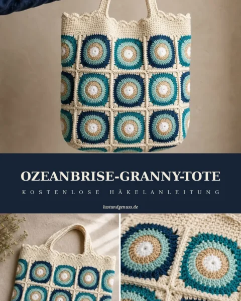 Ozeanbrise-Granny-Tote häkeln