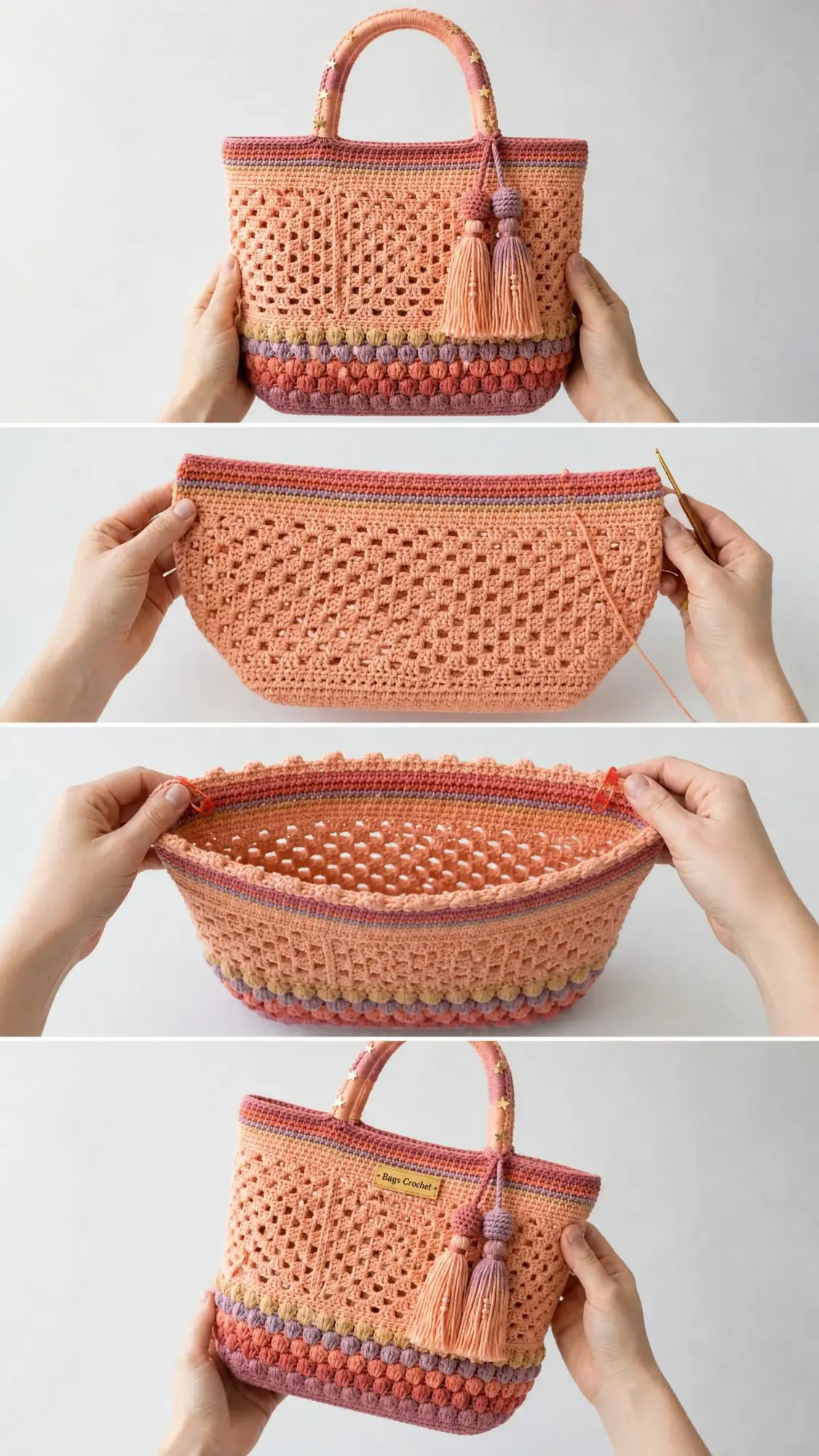 Granny-Tote in Pastell-Sunset häkeln
