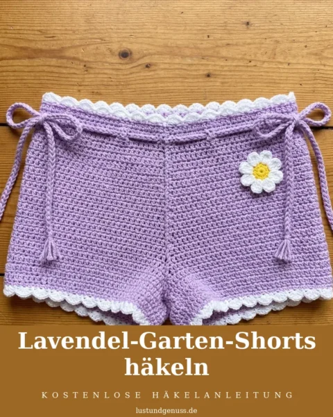 Lavendel-Garten-Shorts häkeln