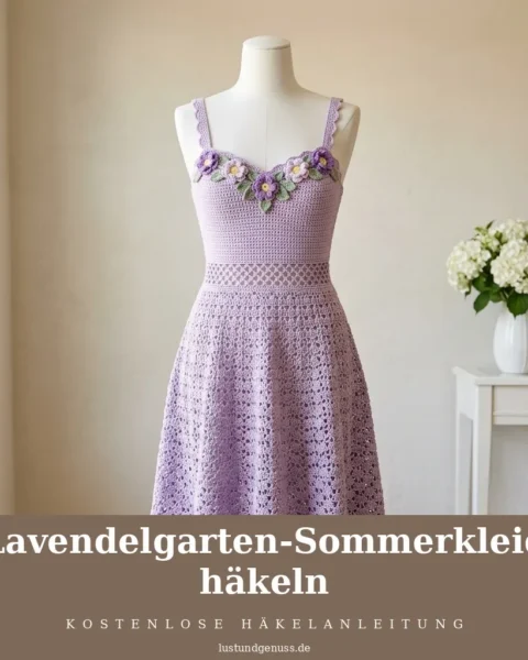 Lavendelgarten-Sommerkleid häkeln