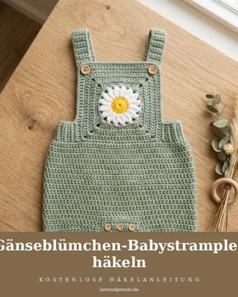 Gänseblümchen-Babystrampler häkeln