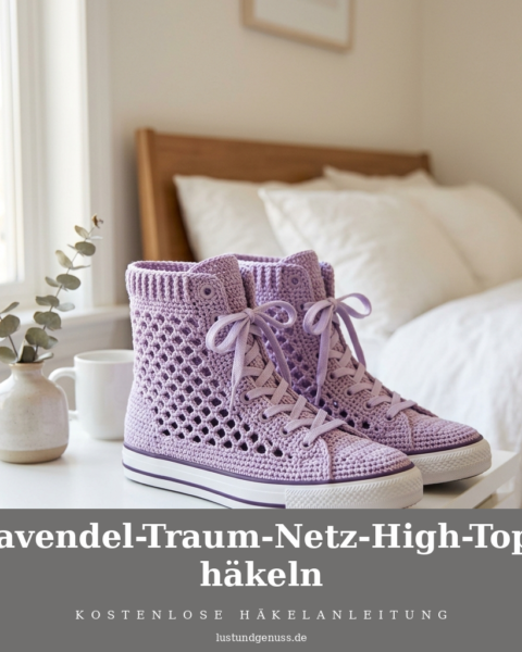 Lavendel-Traum-Netz-High-Tops häkeln